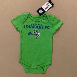 NWT Seattle Sounders baby onesie!